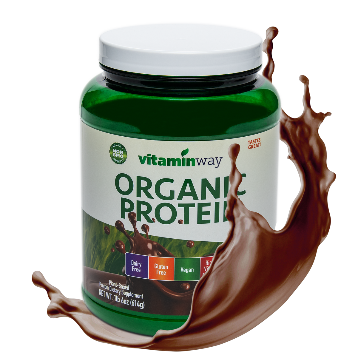 Chocolate, Vitamin Way Organic Protein Powder