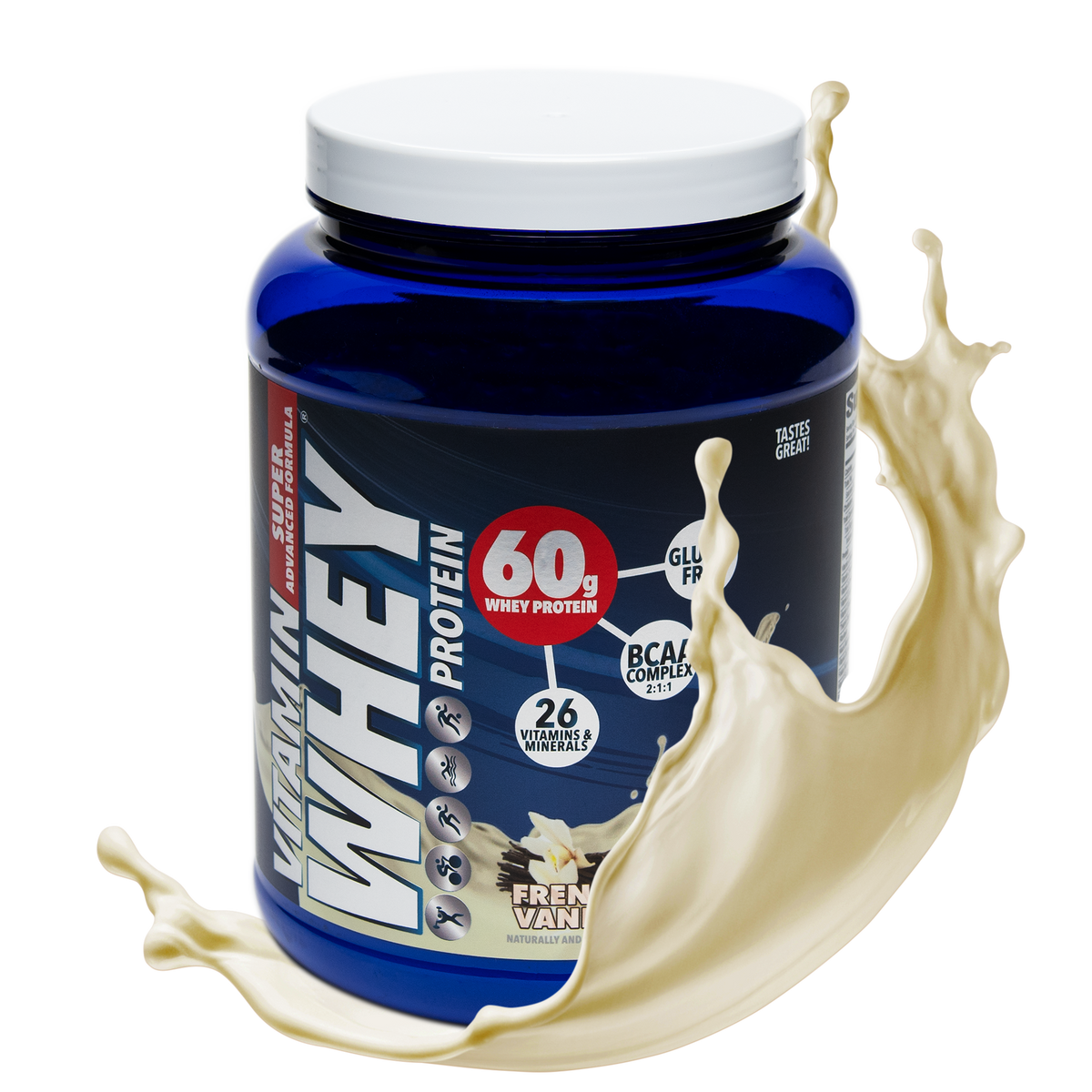 French Vanilla, Vitamin Whey Protein Powder